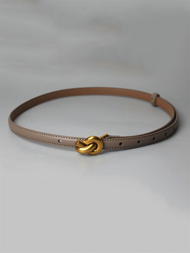 Plissé Copenhagen Knot Belt One Size Mud